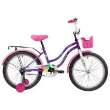 Велосипед детский Novatrack 20" Tetris фиолетовый, ножной тормоз, защита а-тип (201TETRIS.VL20)